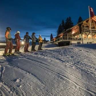 Night skiing Chruez mountain restaurant feba64a7