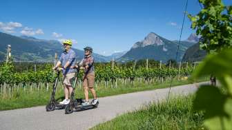 E-scooter picnic tour Bündner Herrschaft