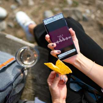 Audio guide backpack wine tasting © Heidiland Tourismus