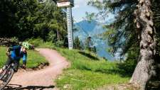 Mountains, Biking on Flumserberg, Biker Trail, Blue Salamander, Prodalp, Red Fox, Red Rock