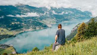 Walenstadtberg, Walensee, mountain summer, multi-day tour, Tschingla, mountain hut, view