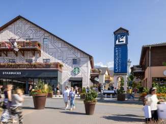 Shopping at Landquart Fashion Outlet Entrance portal of the Landquart Fashion Outlet