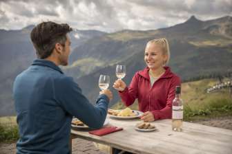 Appetizer at the Maschgenkamm Panorama Restaurant © Flumserberg Mountain Railways
