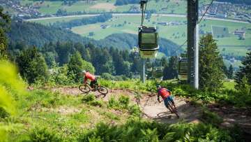 Mountains, Biking on Flumserberg, BlueSalamander, Bike