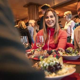 Dinner at the ski festival f4a01b29