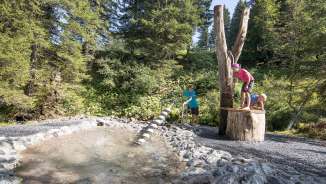 Pizol water forest Children, family outing