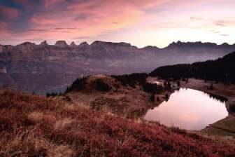 Flumserberg Lake: Evening Atmosphere