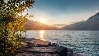 Beaches_Walensee_Murg Lake Walen, Murg, evening mood