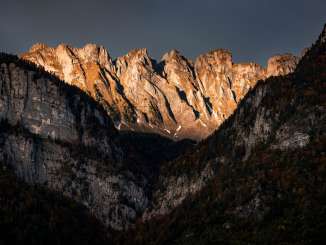 Lüsis_Autumn Berschis, Lüsis, mountains, Churfirsten, fall