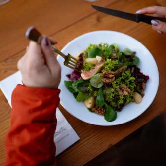 Appetizer in the Sennästube restaurant © Kevin Wildhaber