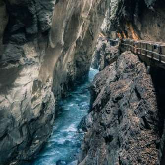 Little " Taminaschlucht (Tamina Gorge) " and the Old Baths in Pfäfers