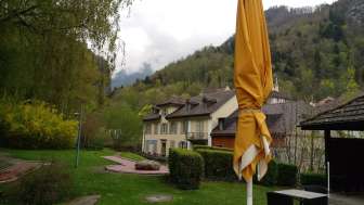 Mini golf with kiosk in the Bad Ragaz spa gardens Mini golf with kiosk in the Bad Ragaz spa gardens