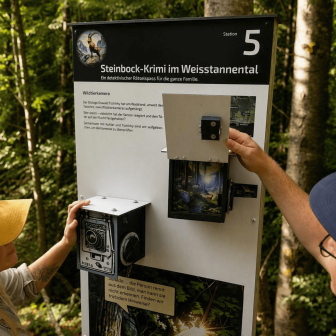 Information boards along the route © Heidiland Tourismus AG