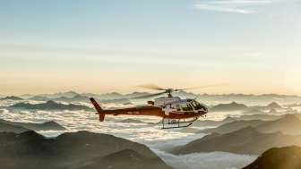 Helicopter panoramic sightseeing flight Heidiland