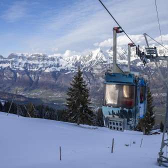 Schönhalden cable car © Heidiland Tourismus / Thomas Kessler Visual