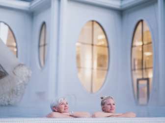 Relaxation, recreation, mother and daughter, Tamina Therme, thermal water, wellness