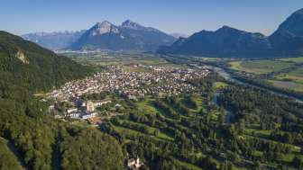 Bad Ragaz from above © Heidiland Tourism / Thomas Kessler Visual
