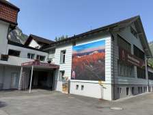 Exterior view of the UNESCO World Heritage Visitor Center in Vättis