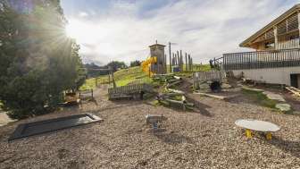 Playground at the Sennästube restaurant