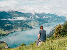 Walenstadtberg, Walensee, mountain summer, multi-day tour, Tschingla, mountain hut, view