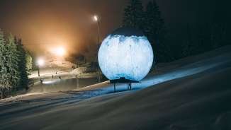 Flumserberg Galaxy Flumserberg Galaxie, light, Chrüz piste, night skiing, Flumserberg, après-ski