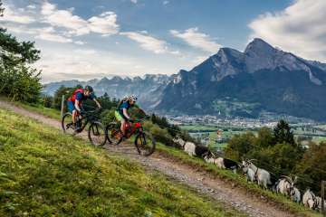 Alps, Mountains, Bike, Biking on Flumserberg, Biking Trail, Gonzen, Heidiland - Mountain Biking, Heidiland Trail Tour, Mountain Biking, Mountain Biking Sports, MTB, Swiss Alps, Tours