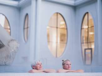 Relaxation, recreation, mother and daughter, Tamina Therme, thermal water, wellness