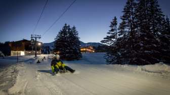 Night sledging Flumserberg