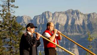Alphorn meeting on the Flumserberg Alphorn meeting on the Flumserberg