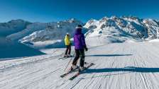 Pizol, winter, snow, blue sky, Pizolbahnen, morning mood, skiing, piste