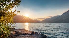 Murg beach at sunset