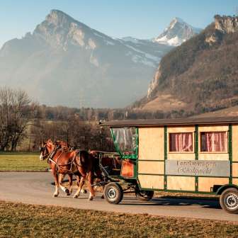 Fondue carriage ride © Heidiland Tourismus/ Kevin Wildhaber
