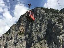 Cable car, Vättis, Tamina valley, mountains, rocks, Vättnerberg, view, Vättnerberg cable car