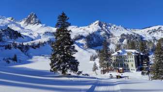 Berghotel Seebenalp on the Flumserberg in winter Berghotel Seebenalp on the Flumserberg