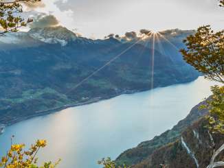 Walensee, mountains, Spitzmeilen, Wissmilen, Fursch, view, mountain spring, panorama, Madils